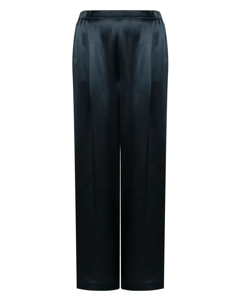 Carine Gilson Weite Pyjama-Hose aus Seide - Blau Blau