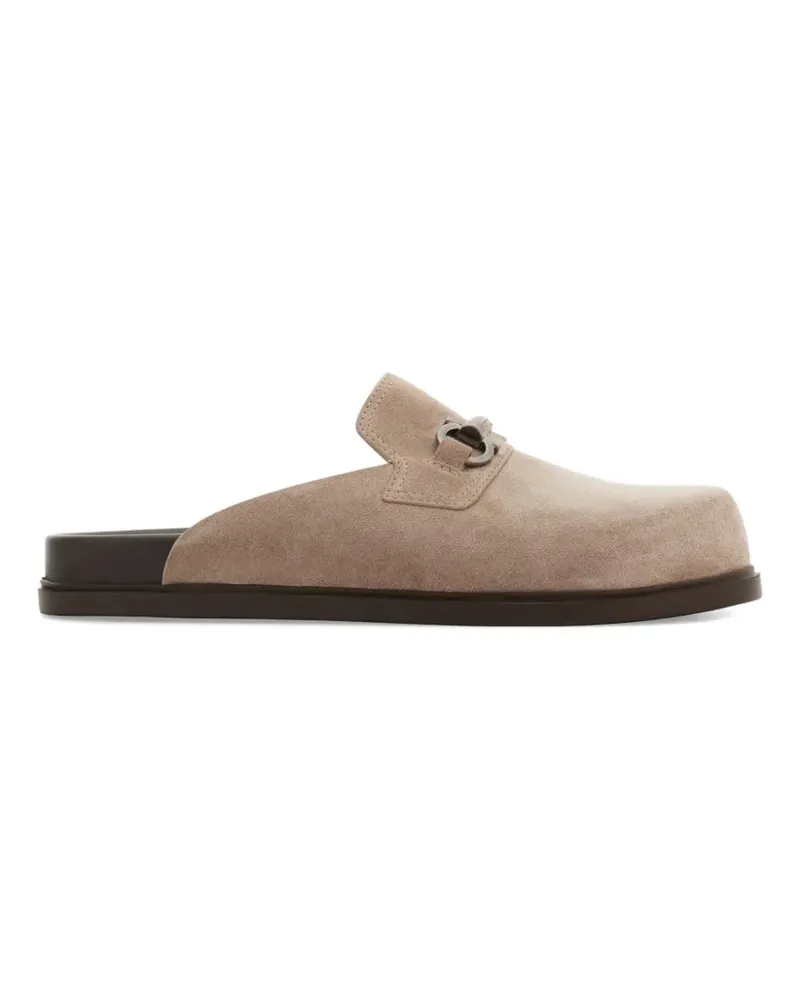 Ferragamo Mules mit Gancini-Ornament - Nude Nude