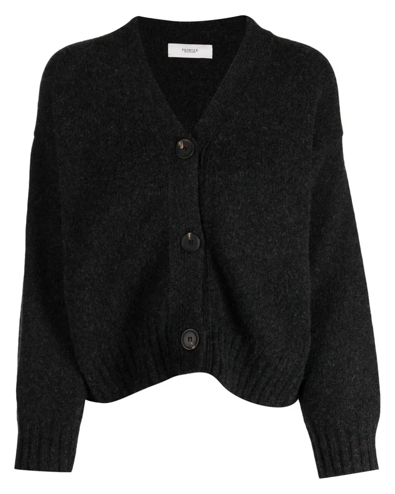 Pringle of Scotland Cropped-Cardigan aus Kaschmir - Grau Grau