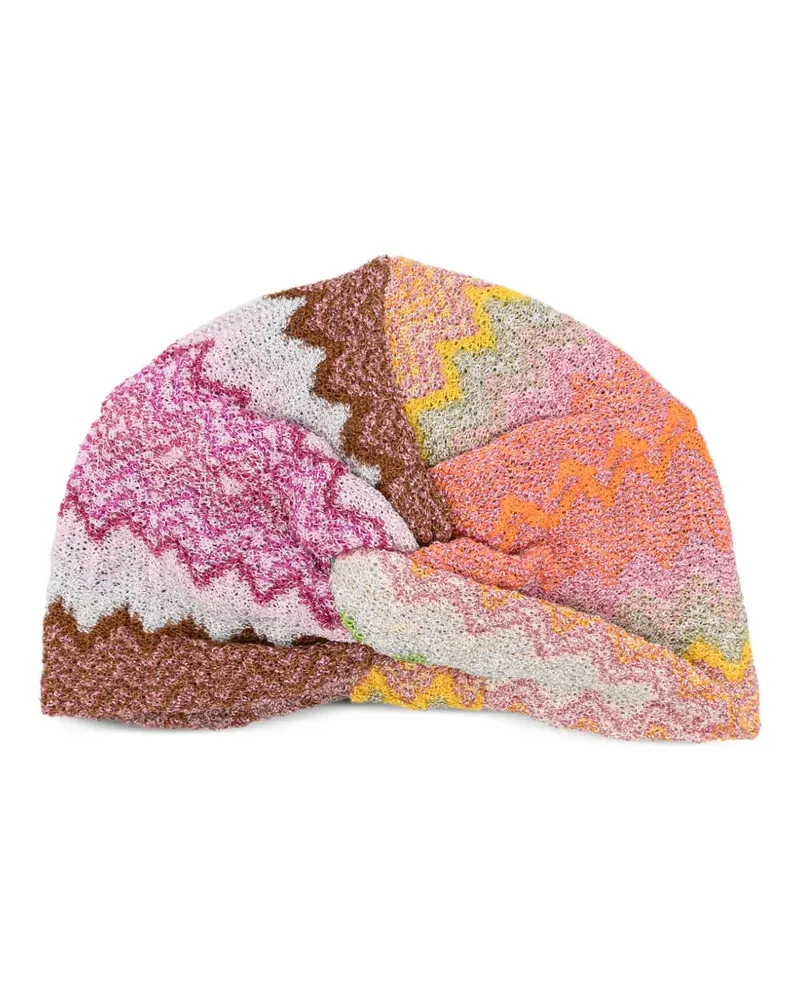 Missoni zigzag twisted beanie - Rosa Rosa
