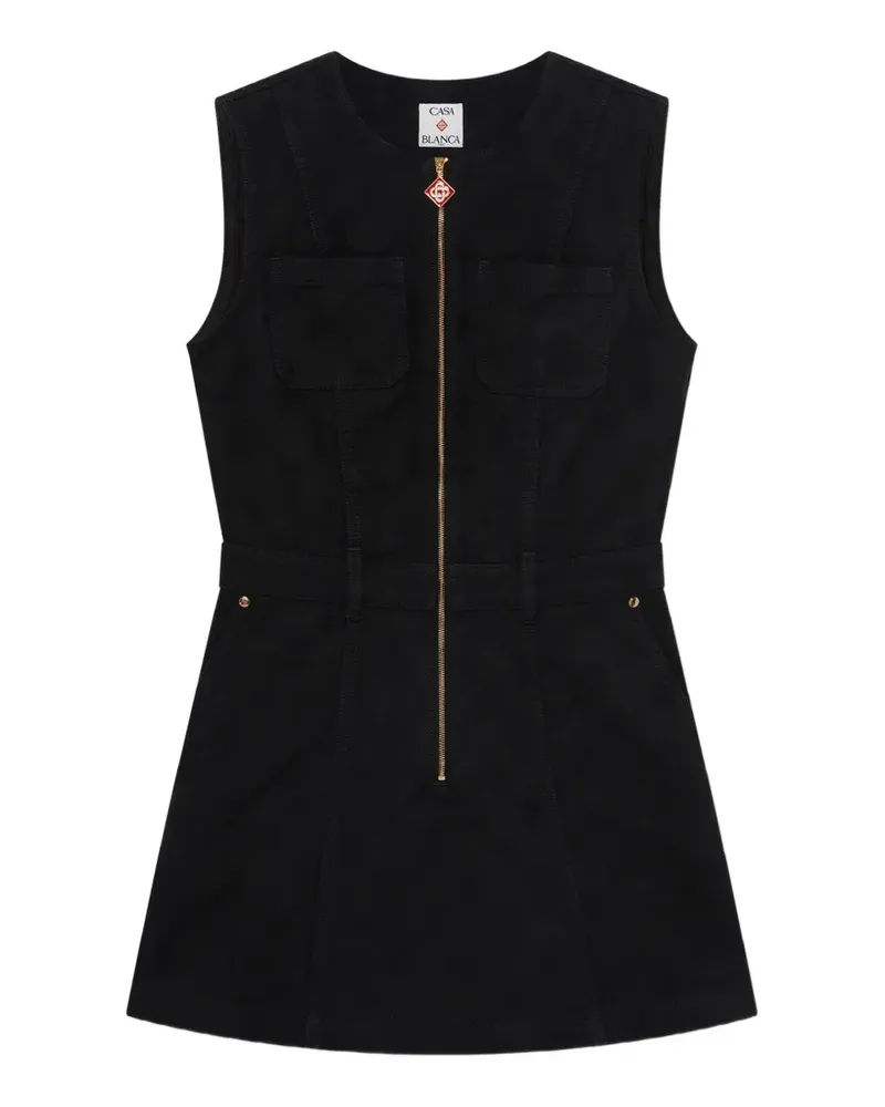 Casablanca Paris Minikleid mit Reißverschlusstasche - Schwarz Schwarz