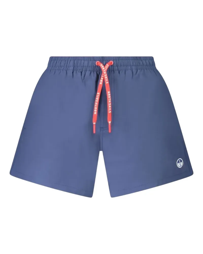 North Sails logo-patch drawstring swim shorts - Blau Blau