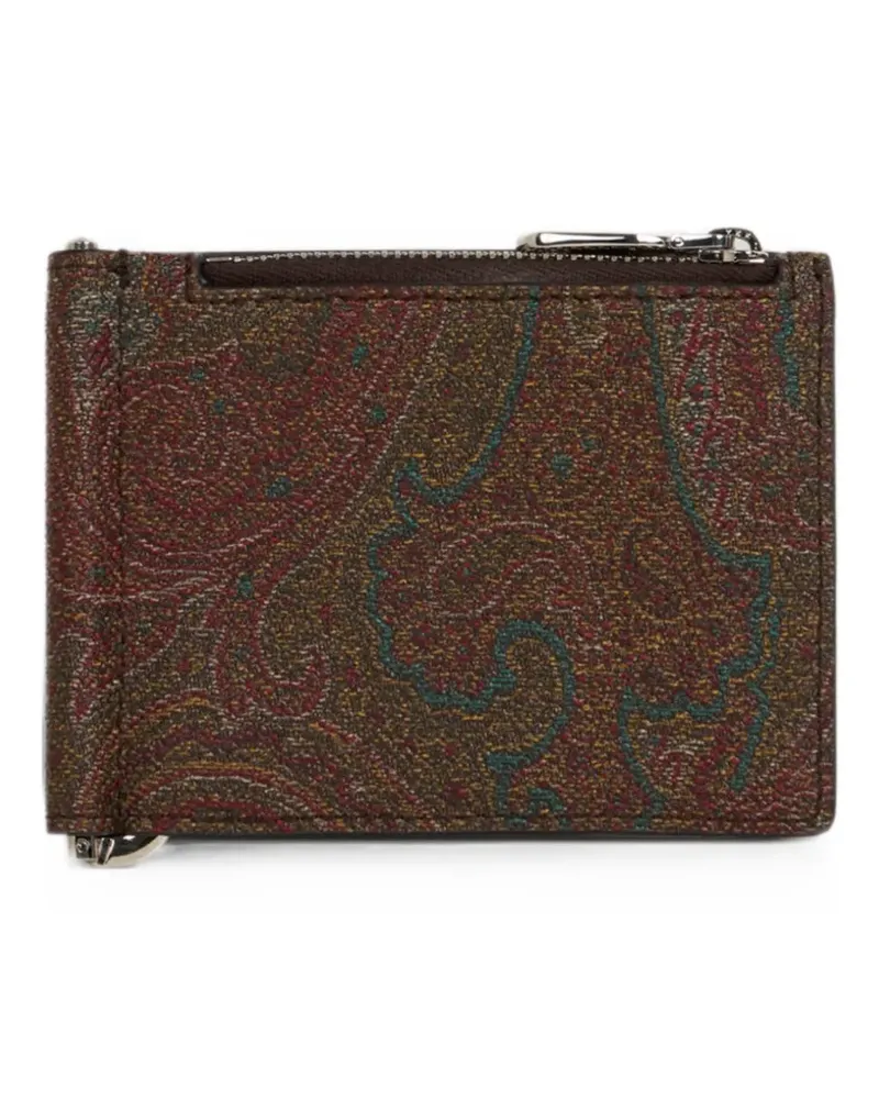 Etro Arnica bifold card holder - Braun Braun