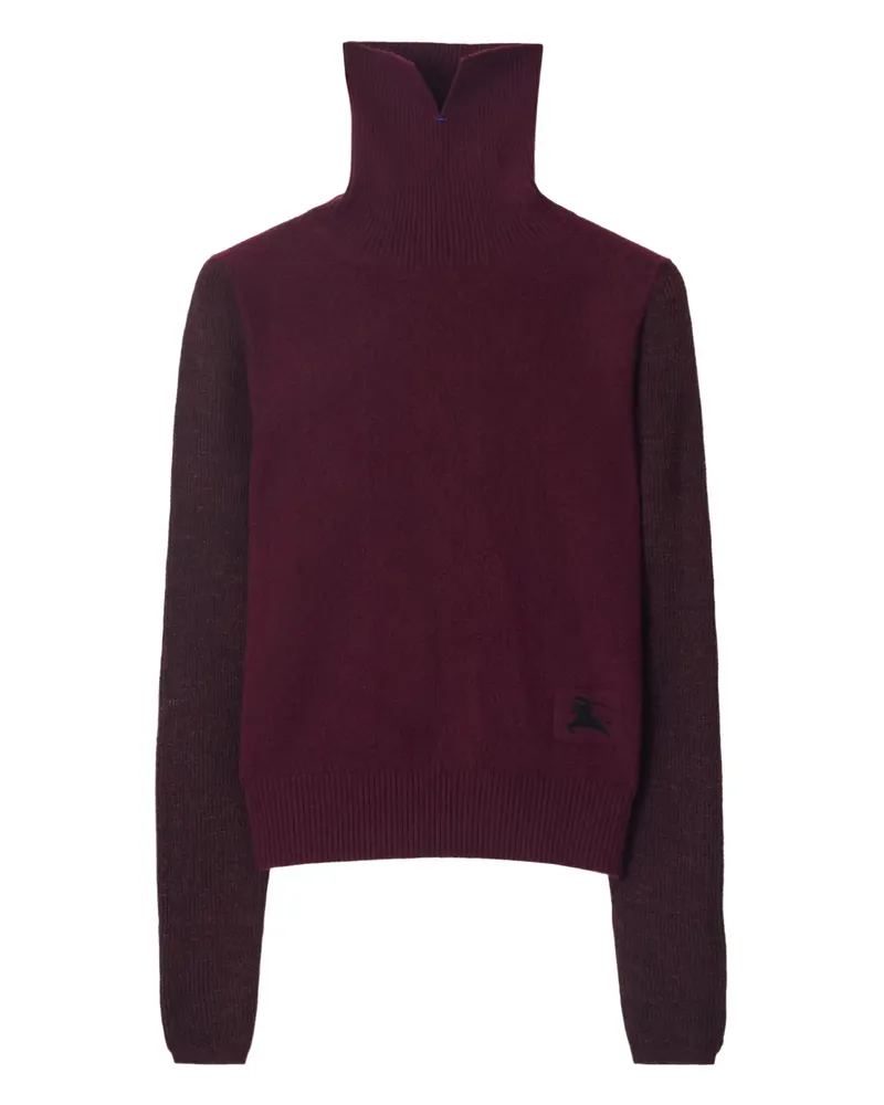 Burberry Rollkragenpullover mit EKD-Patch - Rot Rot