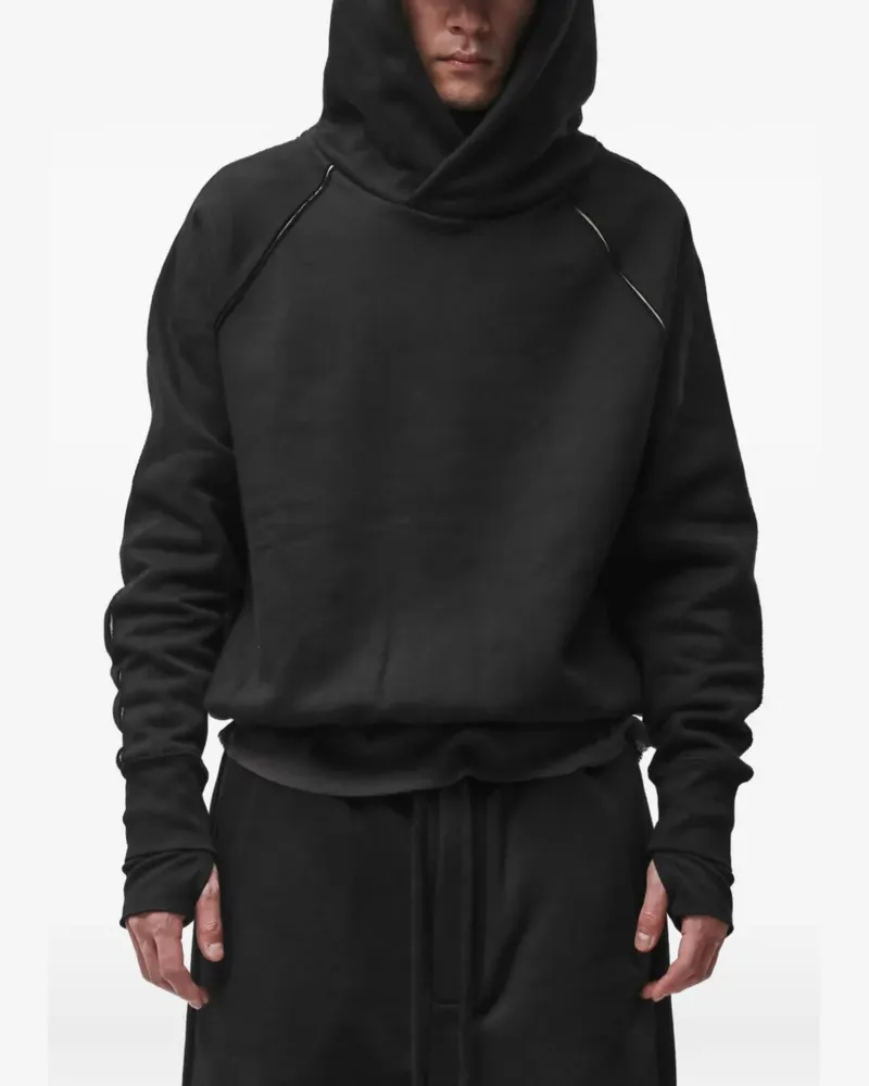 THOM KROM Langärmeliger Hoodie - Schwarz Schwarz