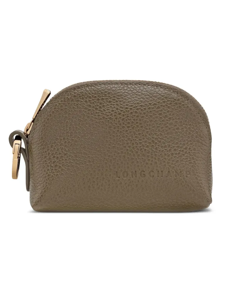 Longchamp Le Foulonné Münztäschchen aus Leder - Braun Braun