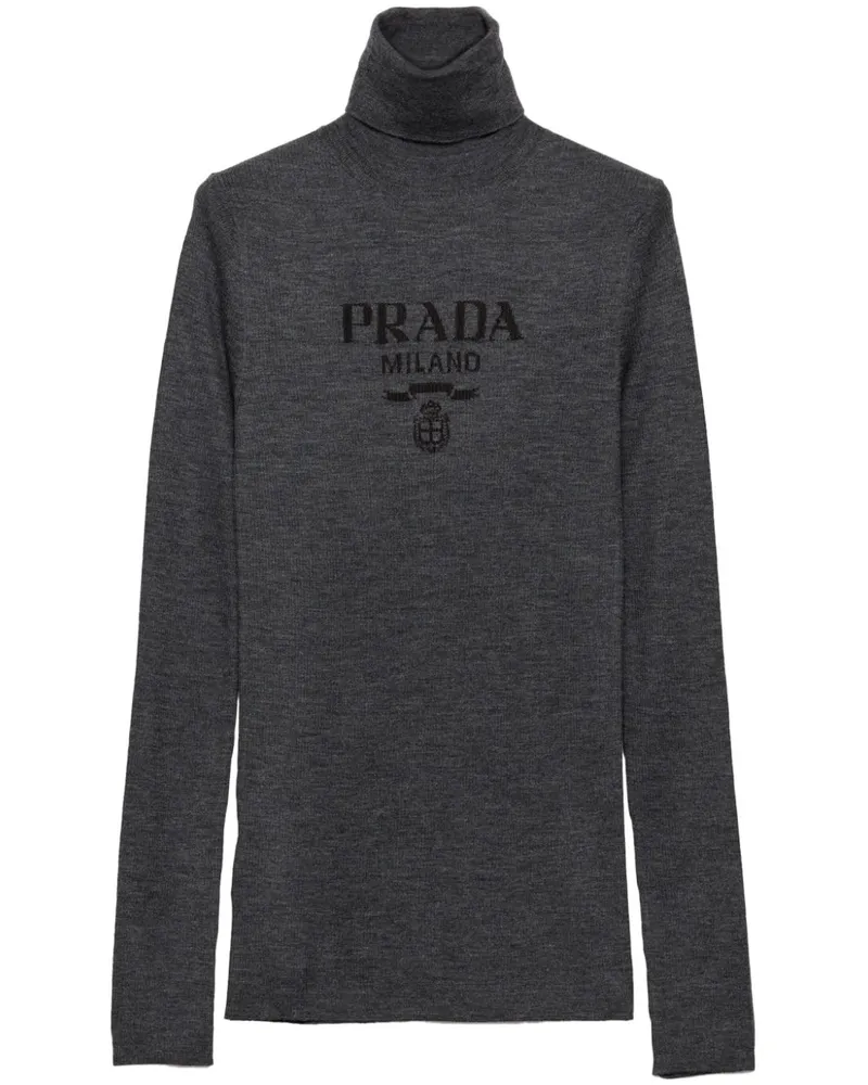 Prada Pullover mit Rollkragen - Grau Grau