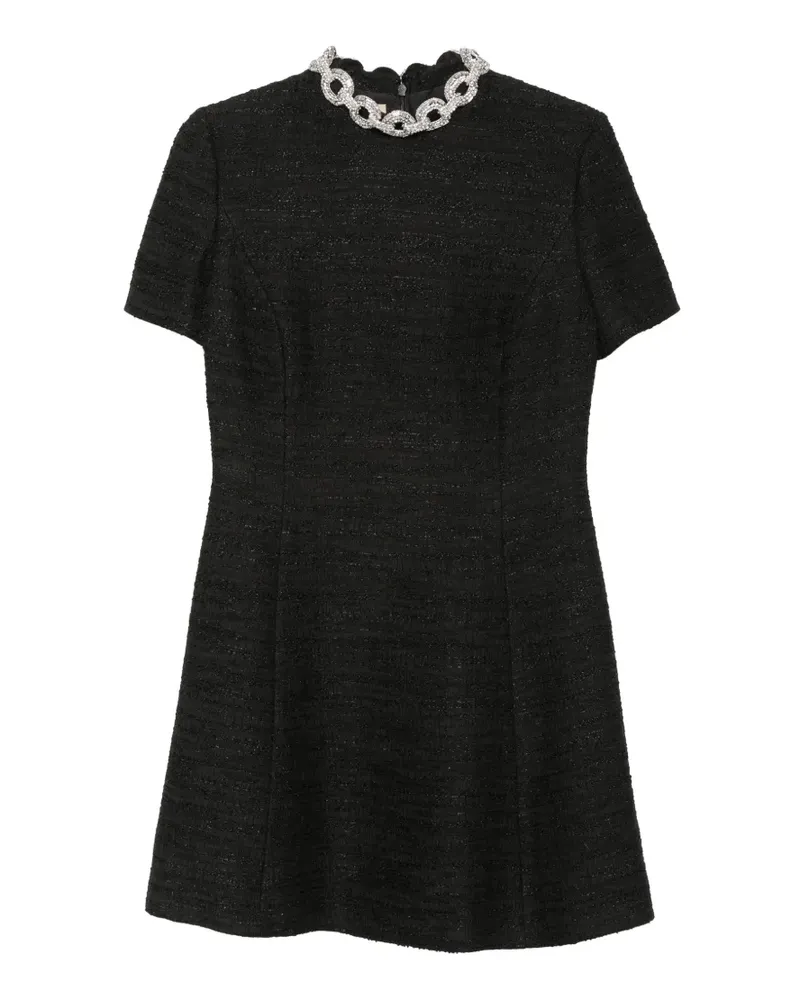 Valentino Garavani Verziertes Tweedkleid - Schwarz Schwarz