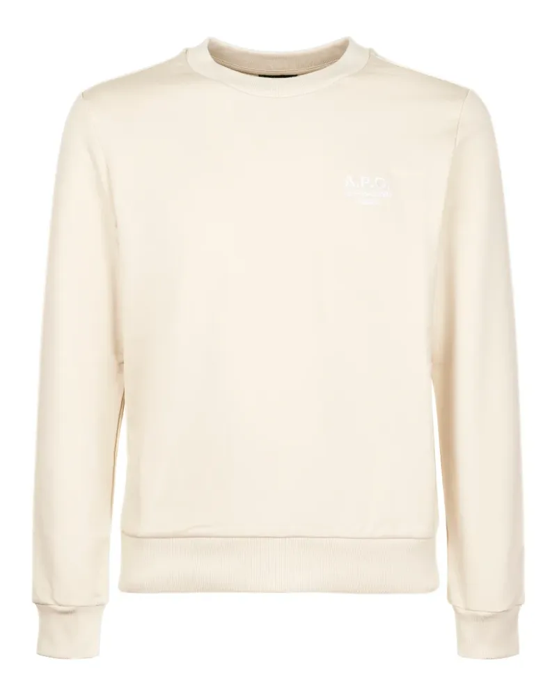 A.P.C. Sweatshirt mit Logo - Nude Nude