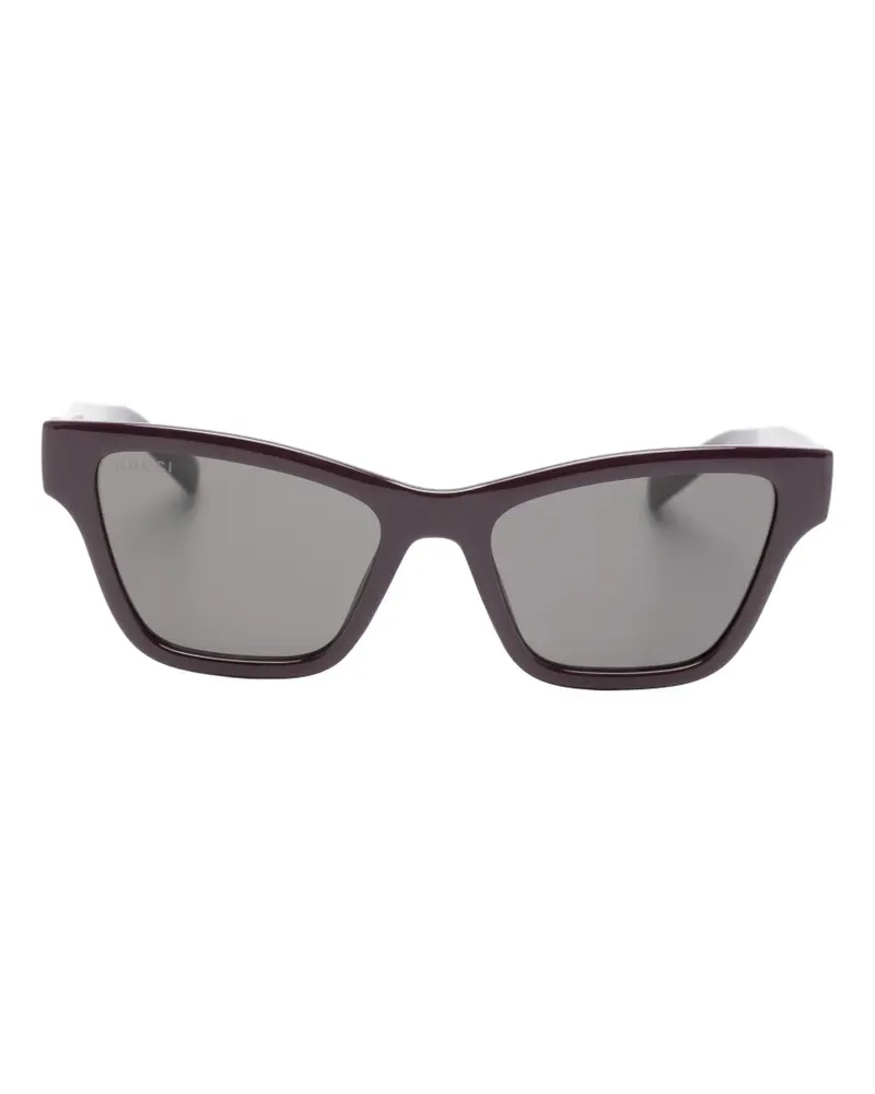 Gucci Interlocking G Web-stripe sunglasses - Rot Rot
