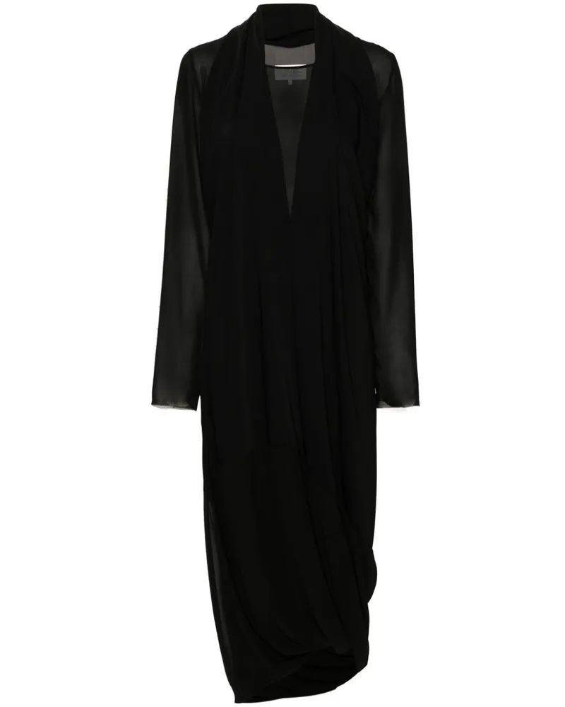 Maison Margiela Kleid im Layering-Look - Schwarz Schwarz