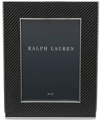 Ralph Lauren Home Sutton Bilderrahmen mit geprägtem Leder Schwarz