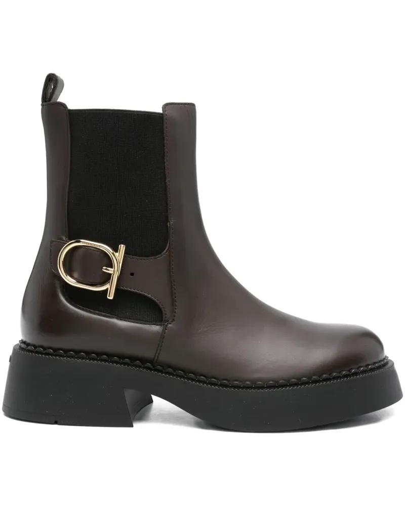 Ferragamo Stiefel mit Schnallendetail 40mm - Braun Braun