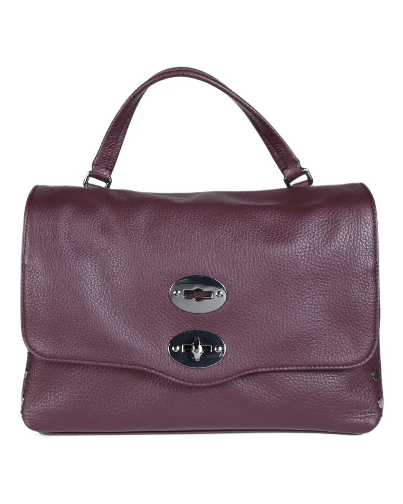 Zanellato small Postina studded cross body bag - Violett Violett