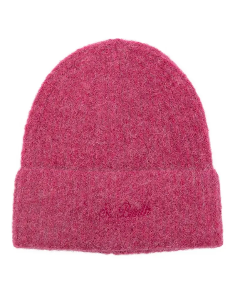 MC2 Saint Barth logo-embroidered beanie - Rosa Rosa