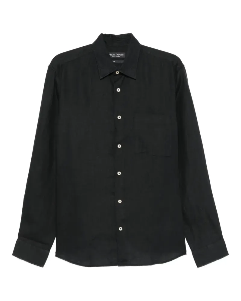 Marc O'Polo patch-pocket shirt - Schwarz Schwarz