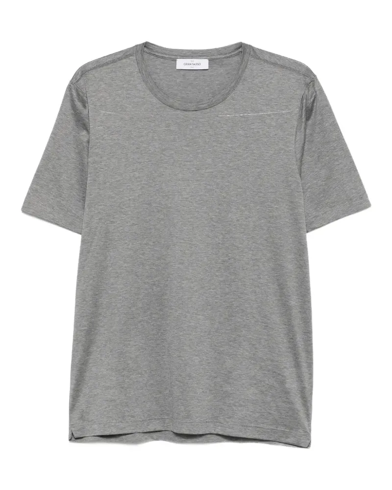 Gran Sasso T-Shirt mit rundem Ausschnitt - Grau Grau