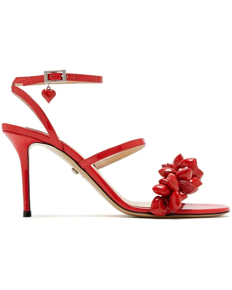 Mach & Mach Petit Coeur Sandalen 85mm - Rot Rot