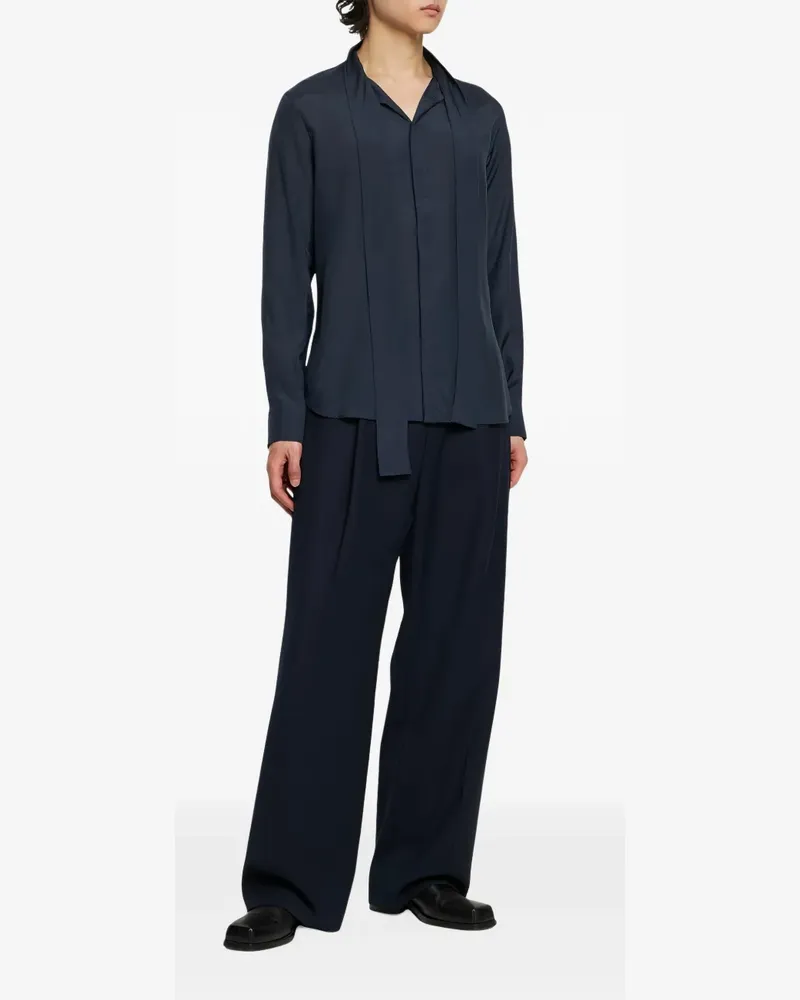 Valentino Garavani Hemd mit Schaldetail - Blau Blau