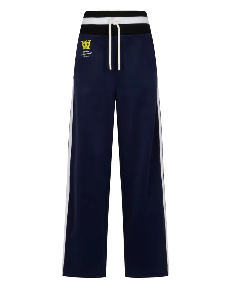 OFF-WHITE Hose mit Logo-Print - Blau Blau