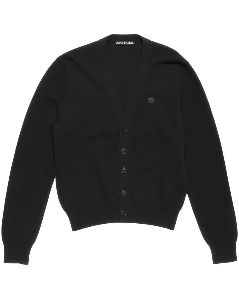 Acne Studios Cardigan mit Applikation - Schwarz Schwarz