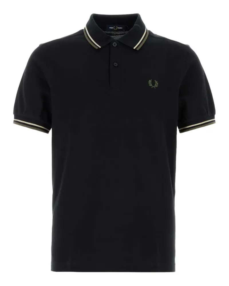 Fred Perry piqué polo shirt - Schwarz Schwarz