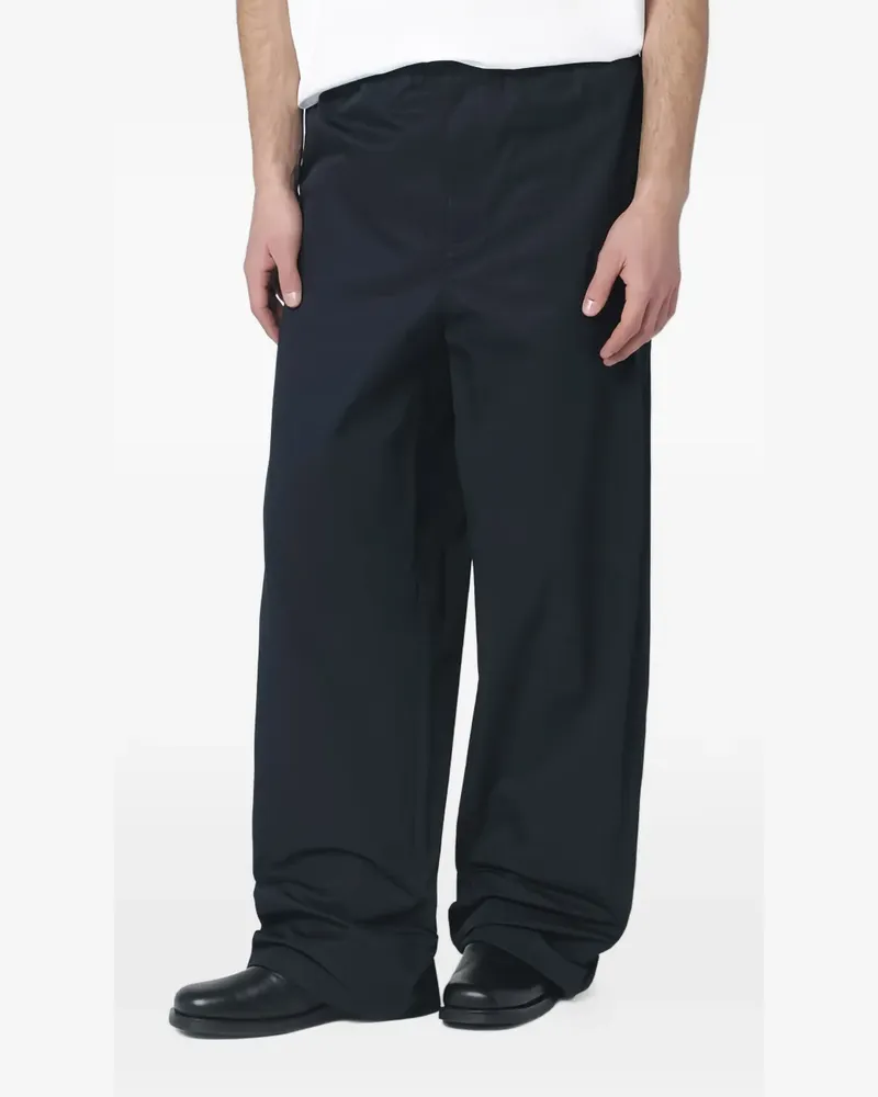 Jil Sander Hose mit Stretcheinsatz - Blau Blau