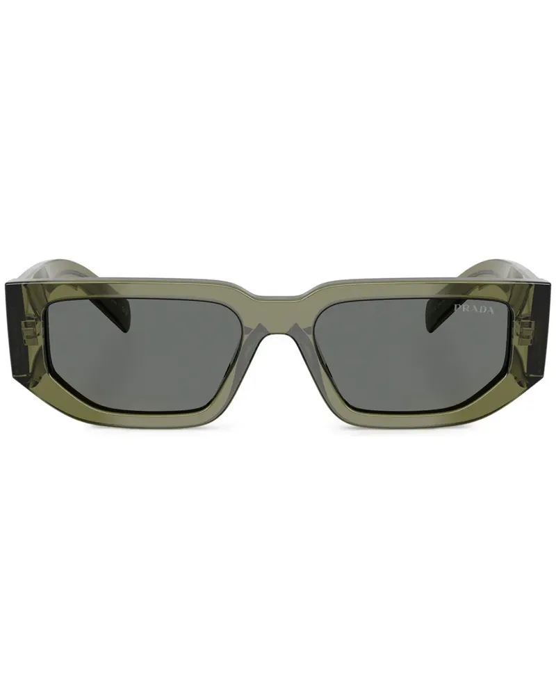 Prada Sonnenbrille mit Triangel-Logo - Grün Grün