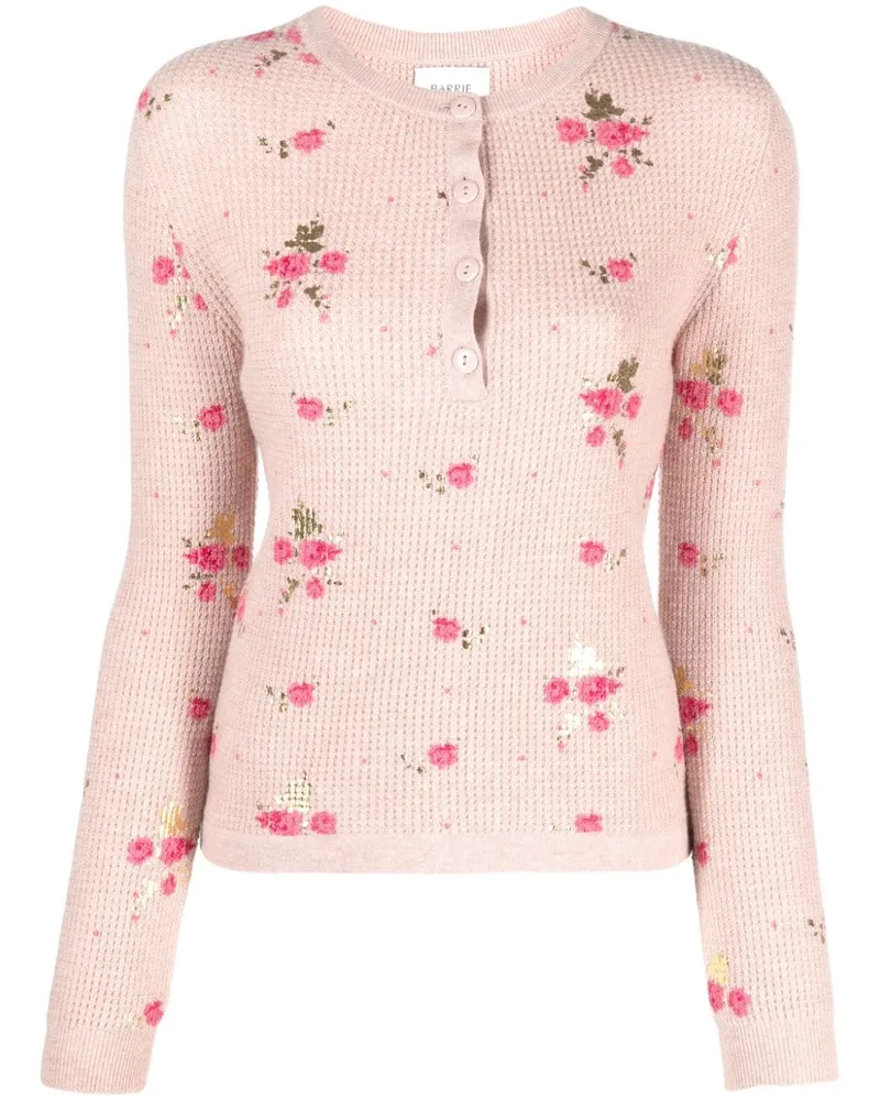 Barrie Pullover mit Print Rosa