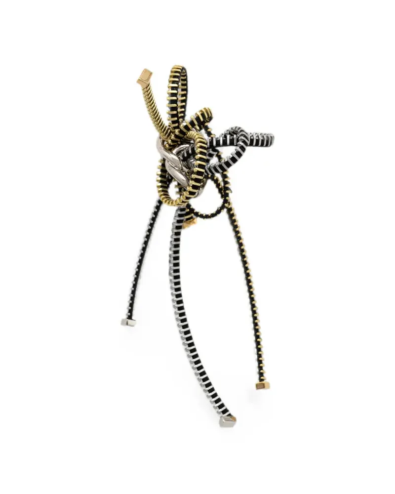 Jean Paul Gaultier zipper earring - Gold Gold