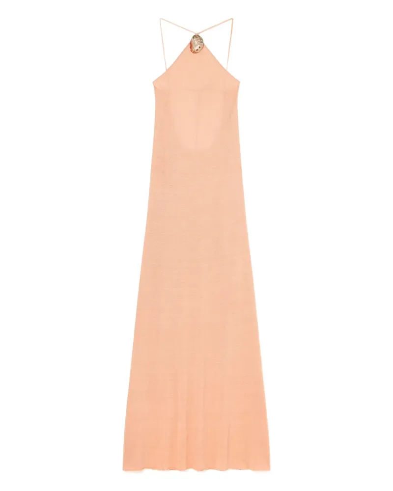 Alanui Maxikleid mit Neckholder - Nude Nude