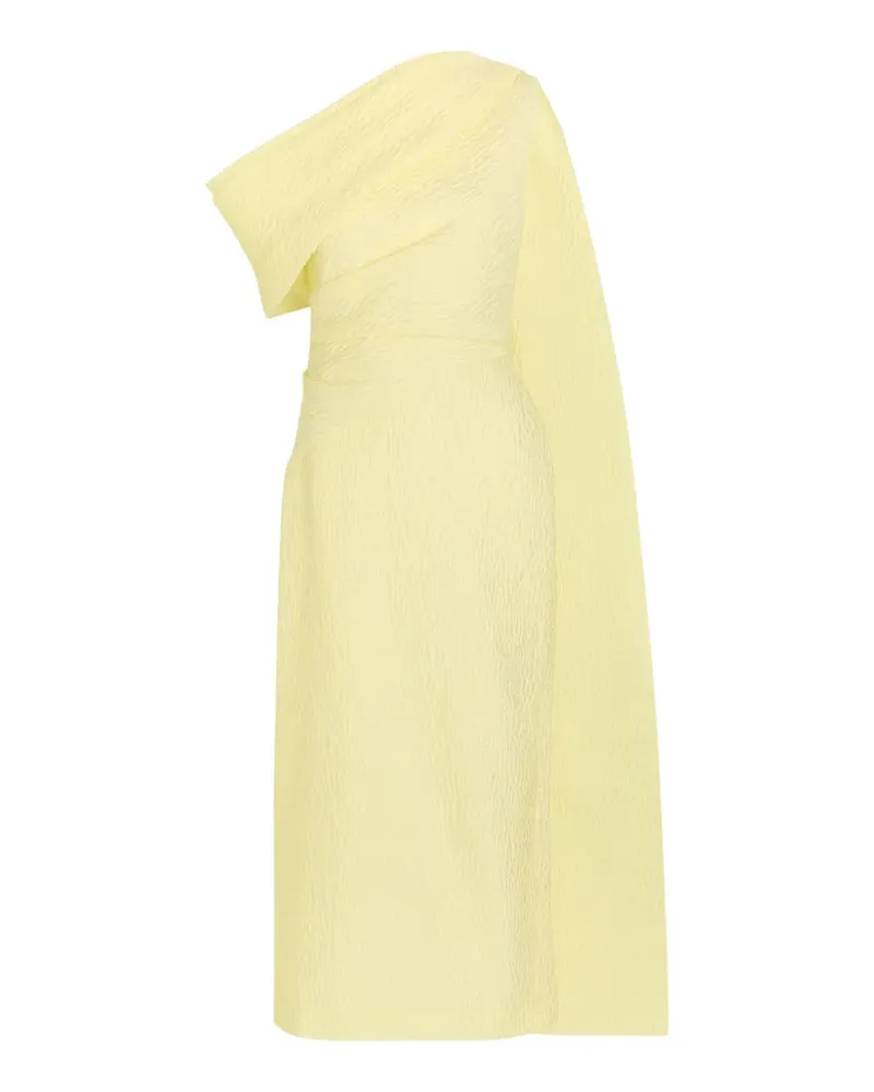 Roksanda Ilincic Maite one-shoulder draped midi dress - Gelb Gelb