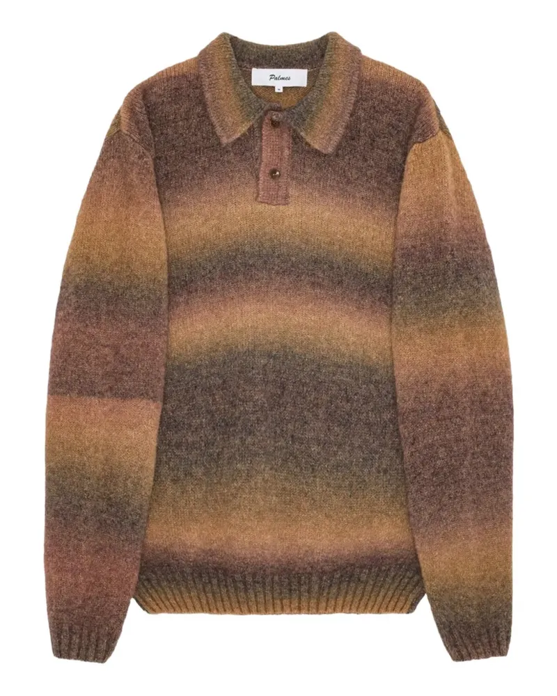 Palmes Gestreifter Pullover - Braun Braun