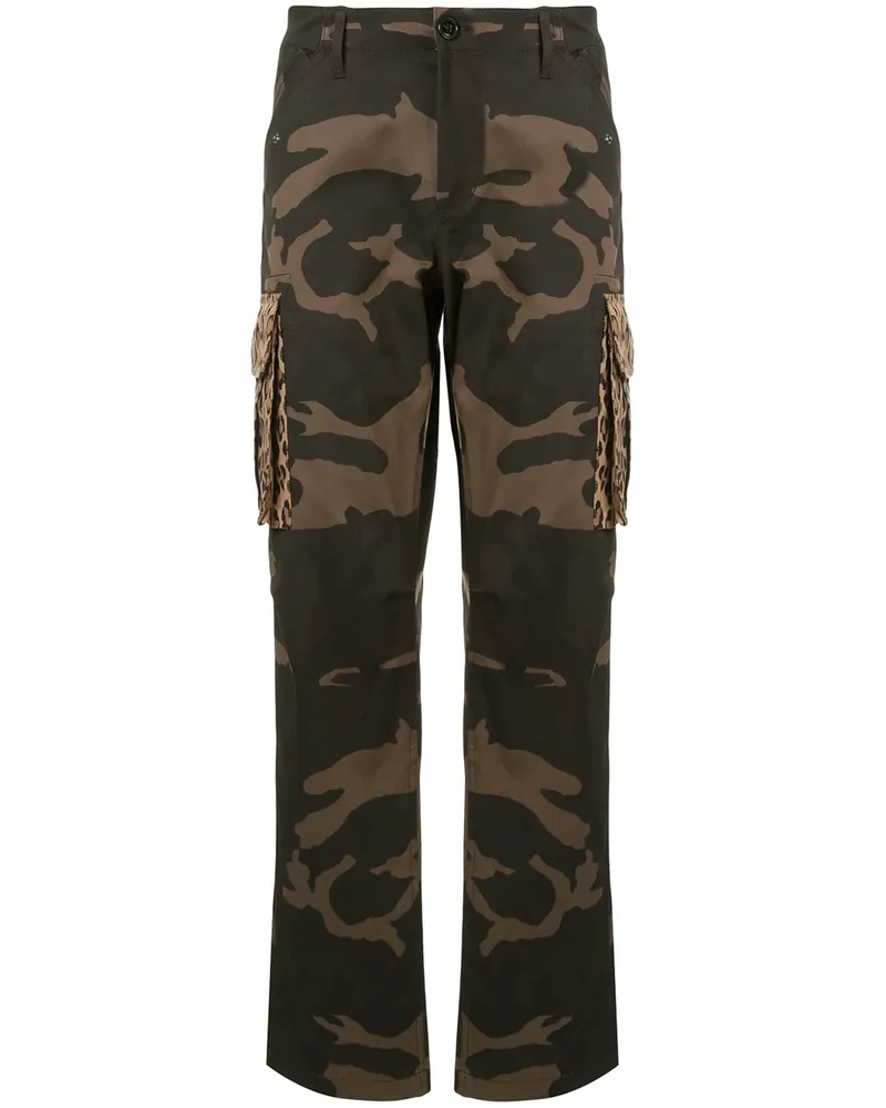 Ports V Hose mit Camouflage-Muster - Grün Grün