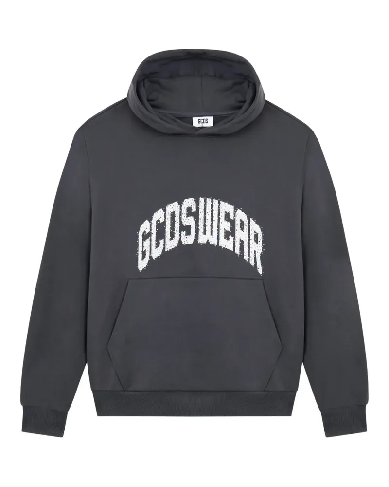 GCDS Hoodie mit Strassverzierung - Grau Grau