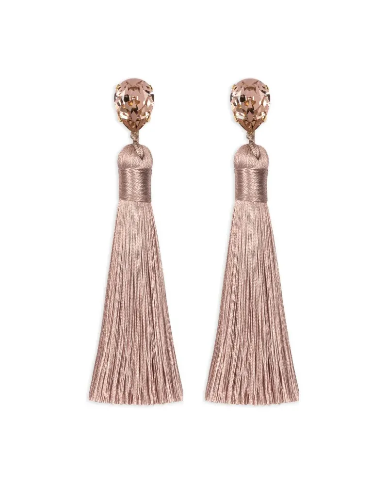 Jennifer Behr Francine Ohrringe mit Quaste - Rosa Rosa