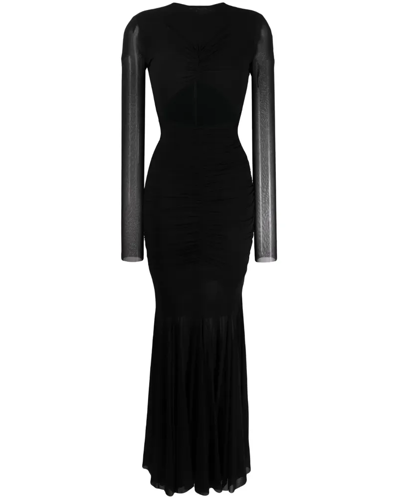 Philosophy Di Lorenzo Serafini Maxikleid mit Cut-Out - Schwarz Schwarz