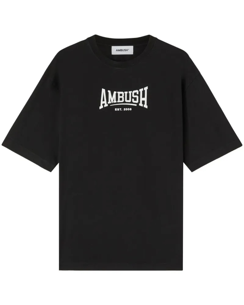 AMBUSH T-Shirt aus Bio-Baumwolle mit Logo-Print - Schwarz Schwarz