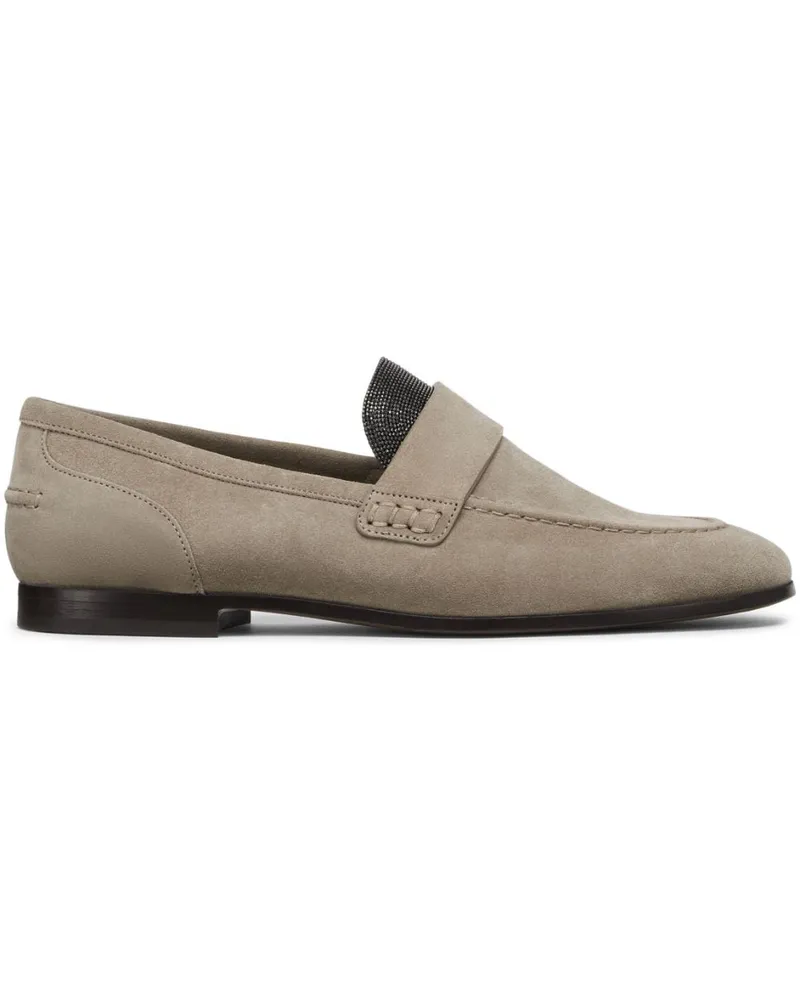 Brunello Cucinelli Verzierte Loafer - Nude Nude