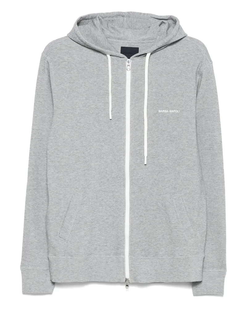 BARBA Kapuzenjacke mit Reißverschluss - Grau Grau