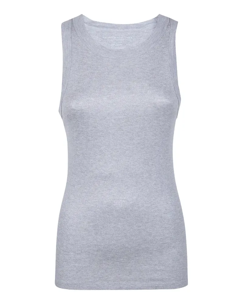 Majestic Geripptes Trägershirt - Grau Grau