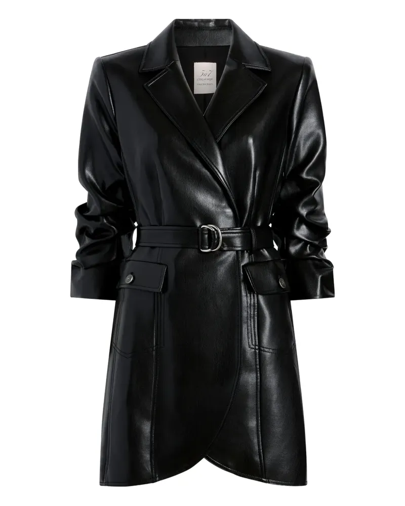 Cinq à Sept Minikleid mit Gürtel - Schwarz Schwarz