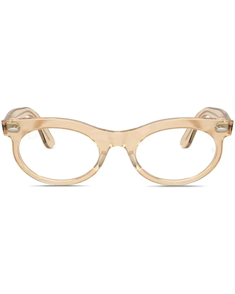 Ray Ban Brille mit ovalem Gestell - Nude Nude