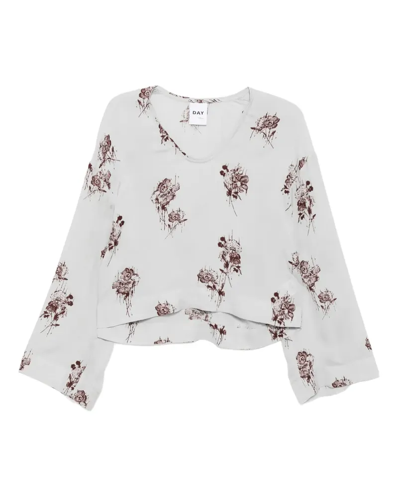 Day Birger et Mikkelsen Oberteil mit Blumen-Print - Grau Grau