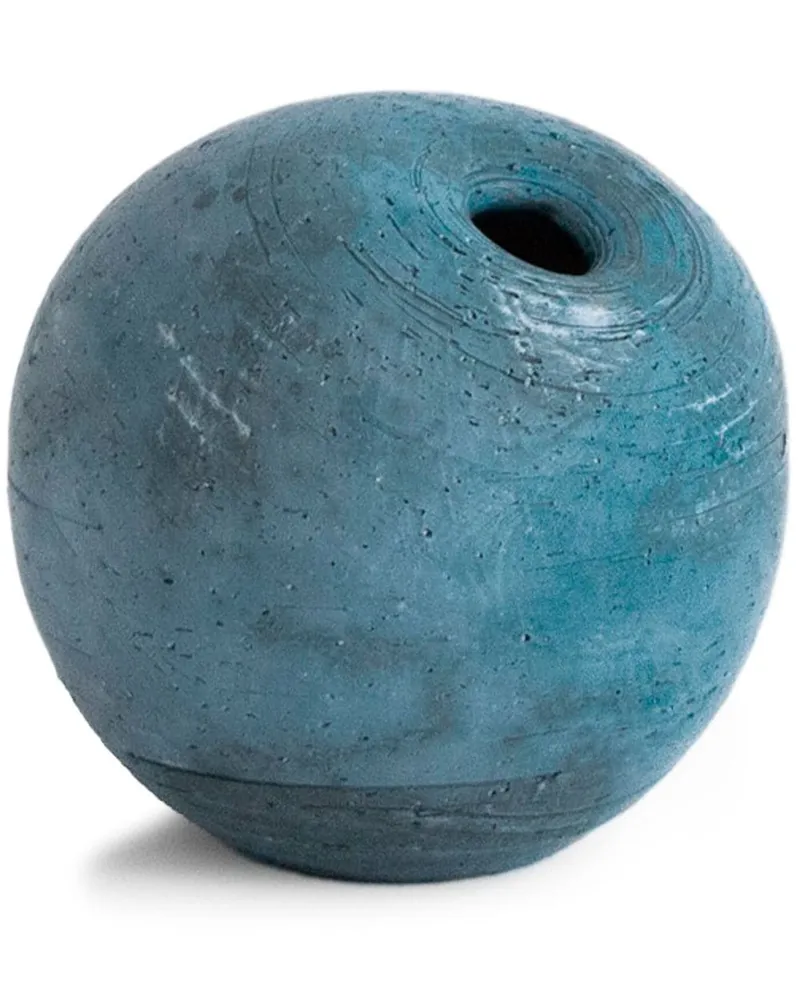 Origin Made Kleine Salt Tonvase 12cm Blau