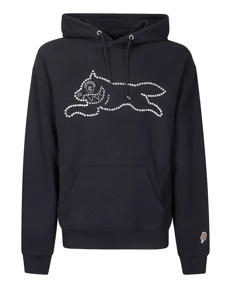 ICECREAM Crystal Running Dog Hoodie - Schwarz Schwarz