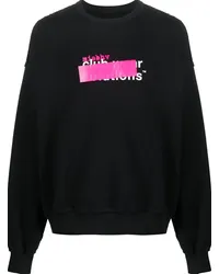 MISBHV Sweatshirt in Distressed-Optik Schwarz