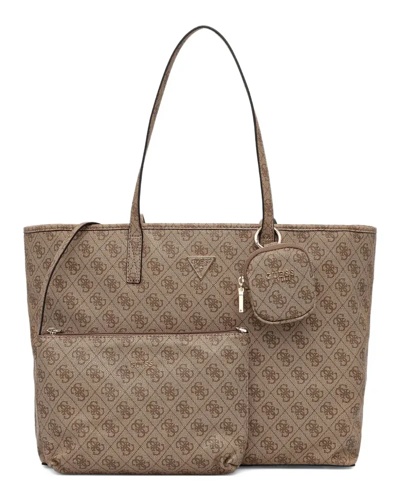 Guess Power Play II logo-plaque tote bag - Braun Braun