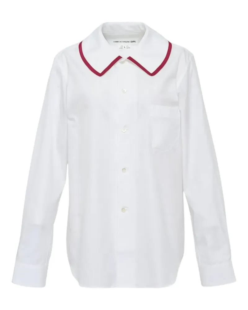 Comme des Garçons long-sleeve blouse - Weiß Weiß