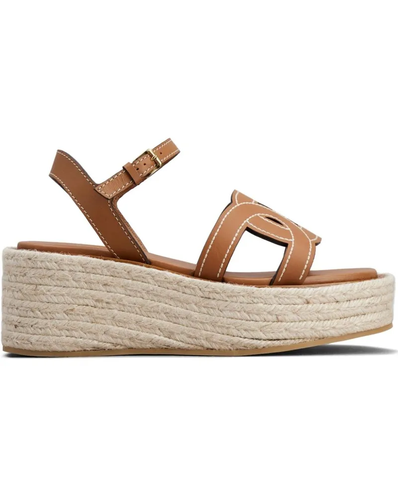 TOD'S Kate Espadrilles mit Plateau - Braun Braun